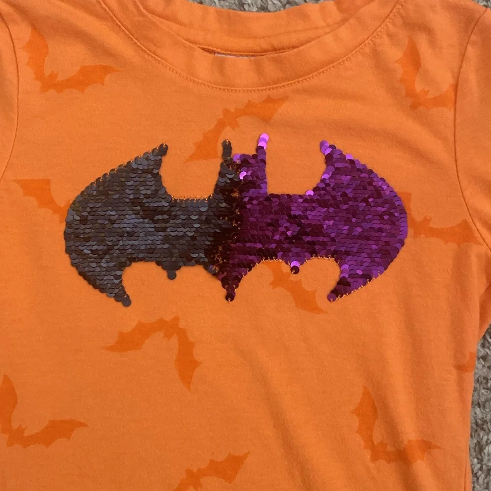 Kids Pumpkin and Batman/Batgirl Halloween Tops & Shorts Bundle